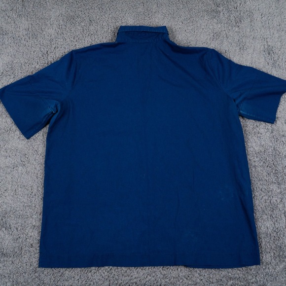 VTG Union 76 Shirt Mens XL Blue Button Up Attendent Short Sleeve Made in‎ USA - Picture 3 of 9